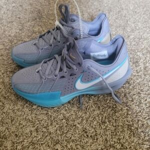 Nike Gray and Blue Athletic Shoes